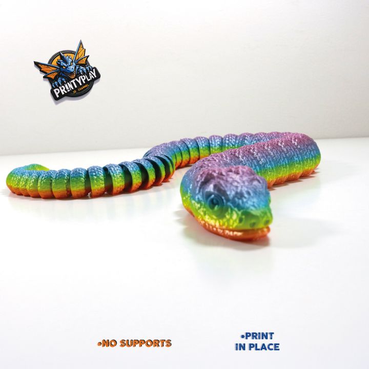 3D Printable Poisonous amazon snake by